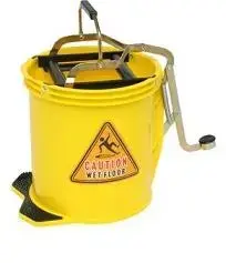 16L Metal Wringer Bucket – Heavy-Duty Stainless Steel Design 1