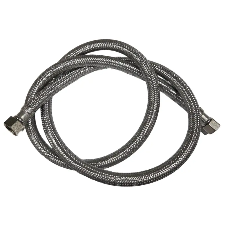 3/8" F Compression To 3/8" F Bsp Stainless Steel Flex Hose 1