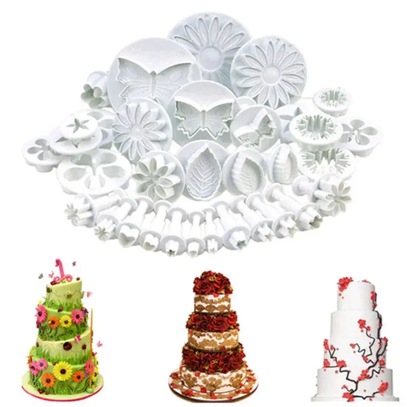 33-Piece Fondant Plunger Cutter Set – Precision Cake Decorating Tools 1