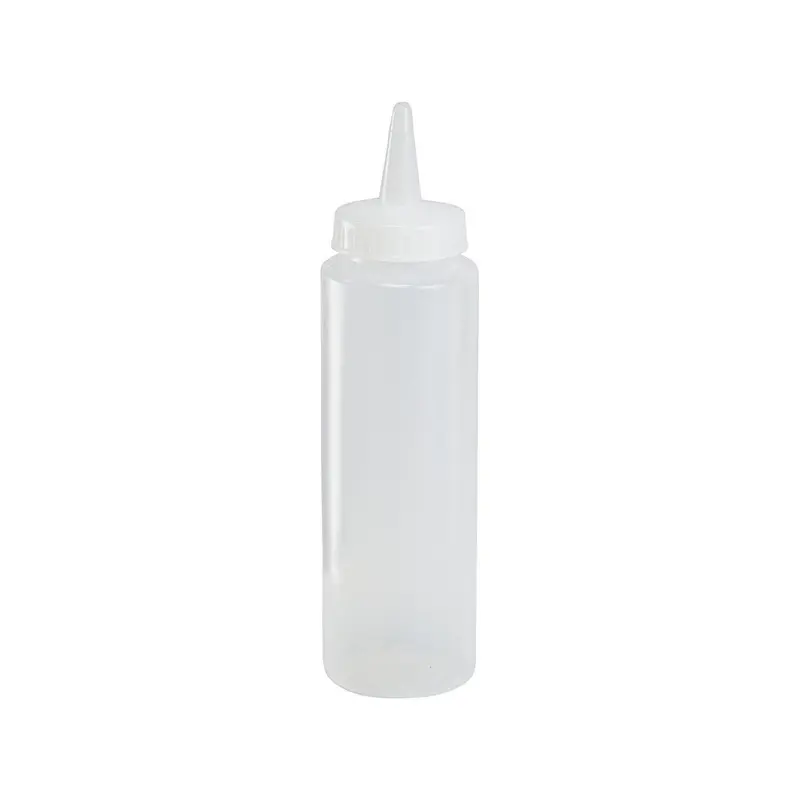 8 Oz Clear Squeeze Bottle – Food-Grade Plastic 1