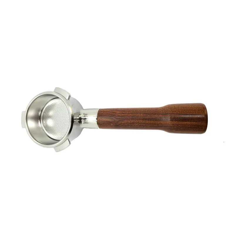 Aftermarket 54Mm Bottomless Portafilter For Breville Machines – Rosewood Handle 1