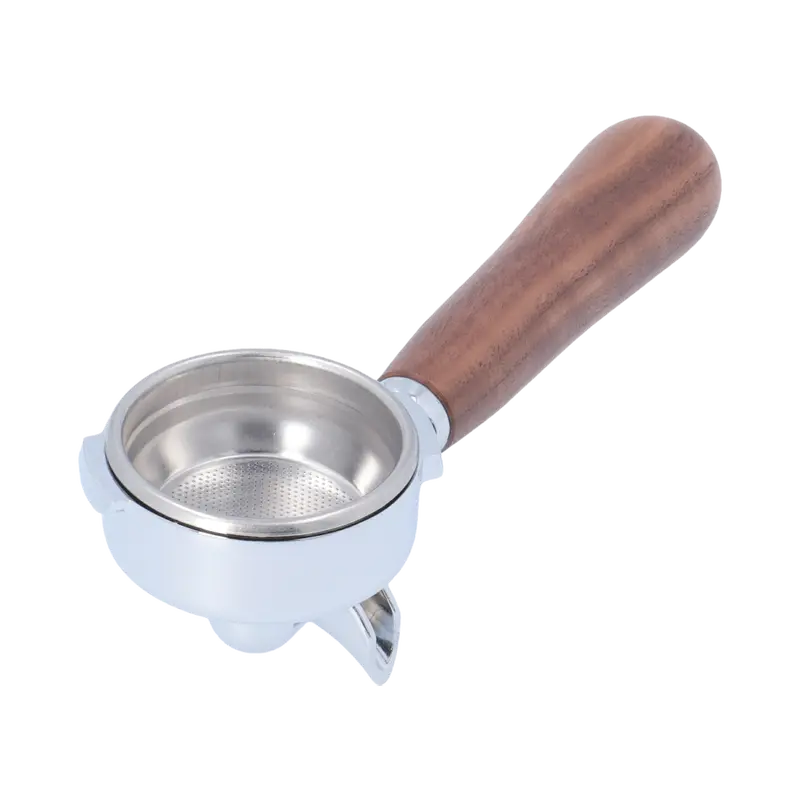 Aftermarket Gaggia Double Basket Portafilter With Wooden Handle 1