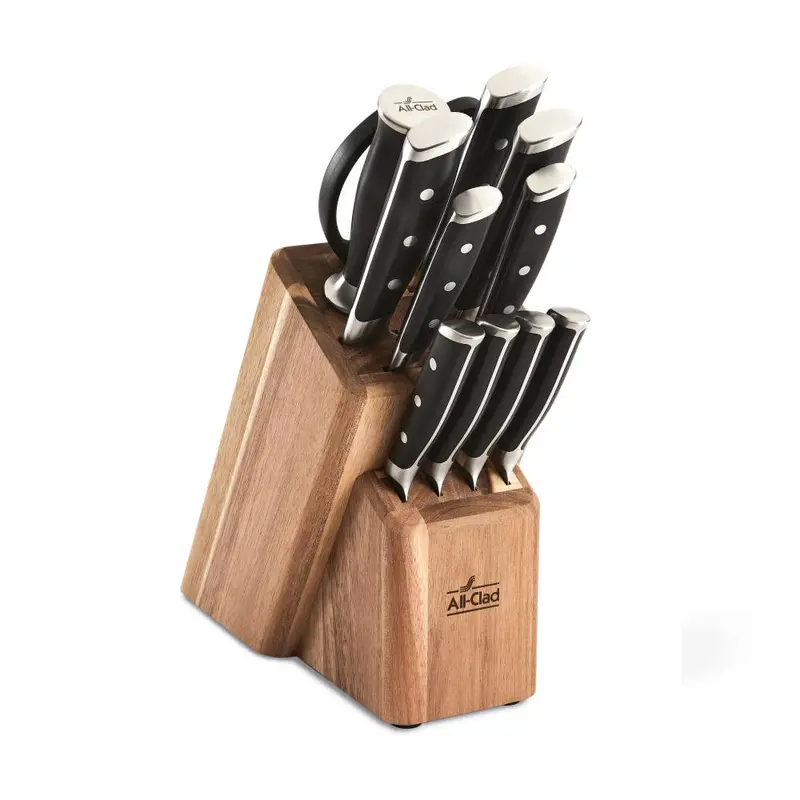 All-Clad Forged 12-Piece Knife Block Set With Precision Blades 1