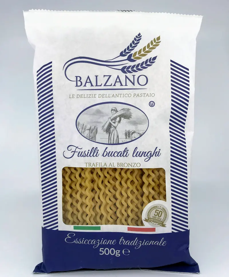 Balzano Fusilli Bucati Lunghi Pasta – 500G Package 1