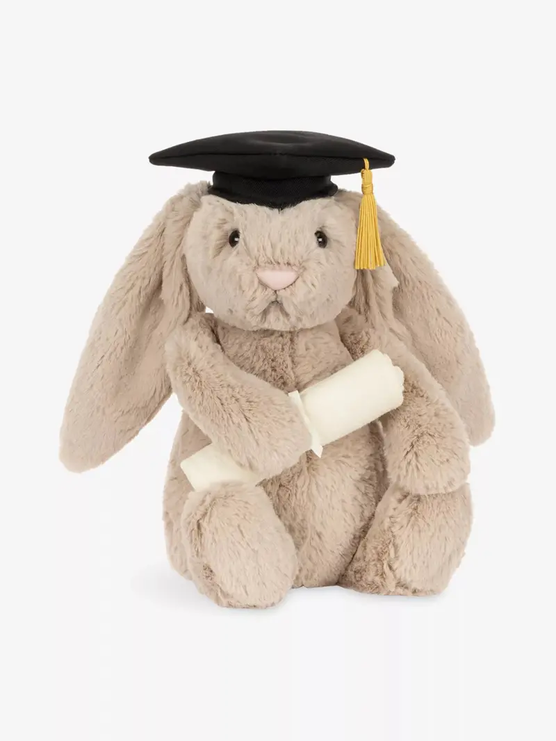 Bashful Bunny Plush In Graduation Cap & Gown 1
