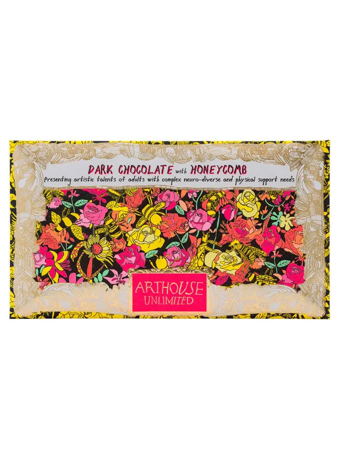 Bee Free Dark Chocolate Bar With Honeycomb Pieces 1