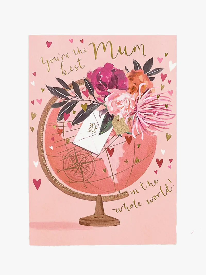 'Best Mum In The World' Greeting Card 1