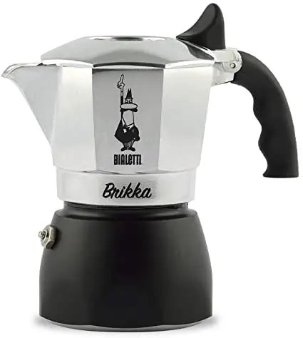 Bialetti Brikka 2-Cup Espresso Maker – Pressure-Enhanced Stovetop Design 1