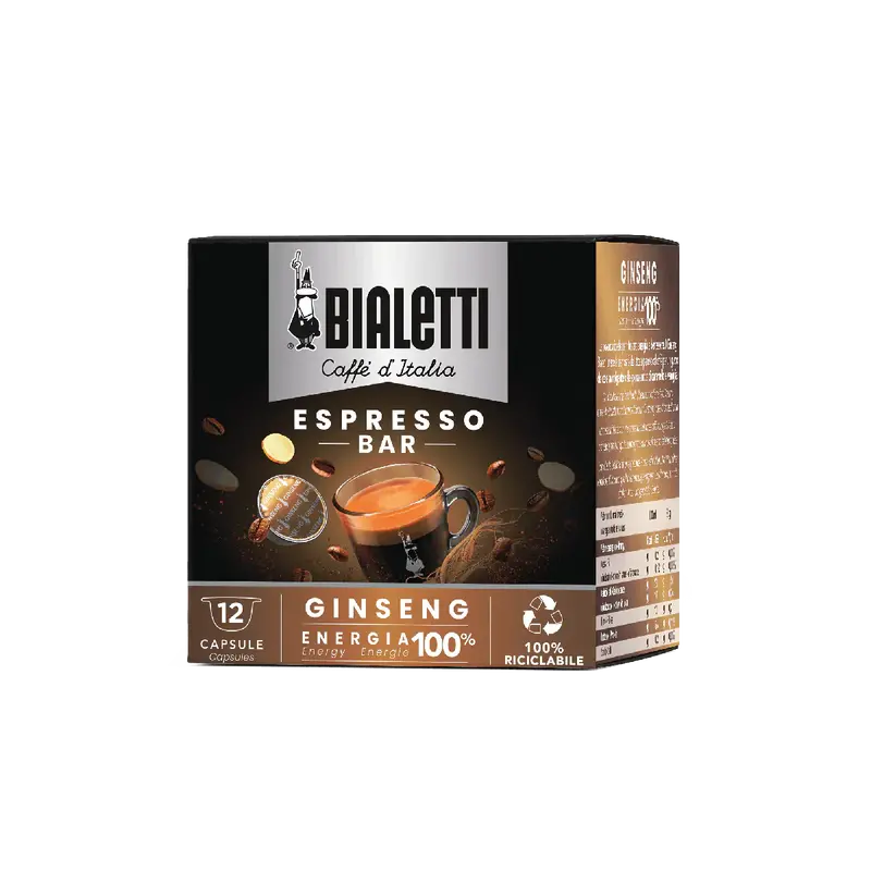 Bialetti Ginseng Herbal Tea Bags – Soothing & Energizing – Pack Of 12 1