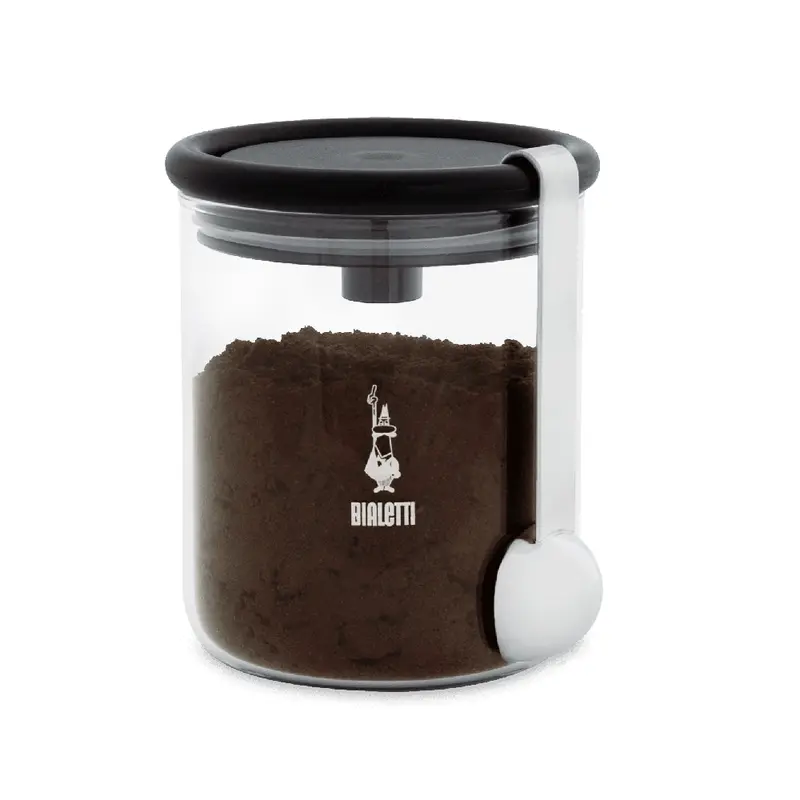 Bialetti Glass Storage Jar For Coffee Beans 1
