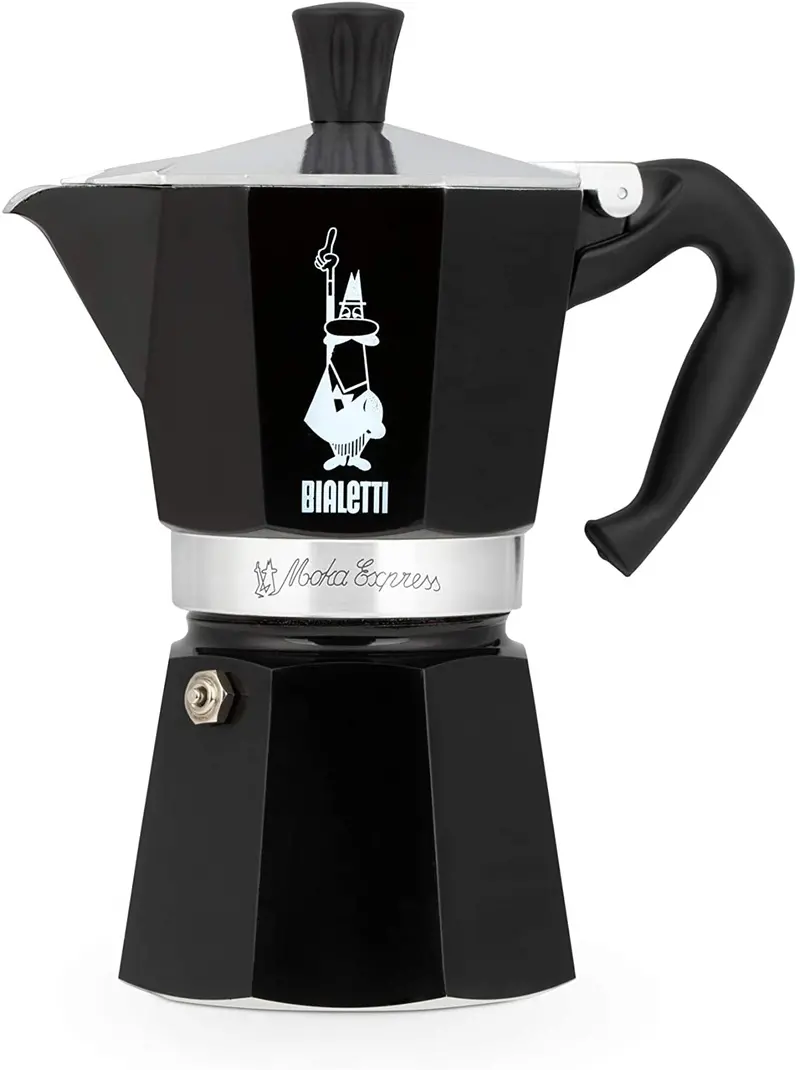 Bialetti Moka Express 6-Cup Espresso Maker – Red Or Black Finish 2