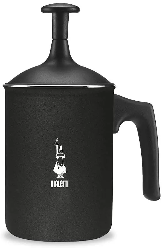 Bialetti Tuttocrema Manual Milk Frother – 23Oz (1L), Sleek Black Design 1