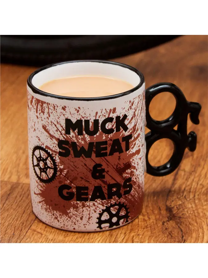 Bike Enthusiast Mug – 'Mud, Sweat & Gears' 1