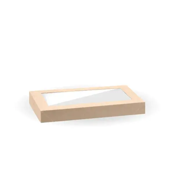 Biopak Bioboard Catering Tray With Pla Clear Window Lid 1