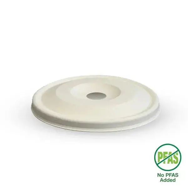 Biopak Plant Fibre Flat Lid For Cold Paper Biocups 2
