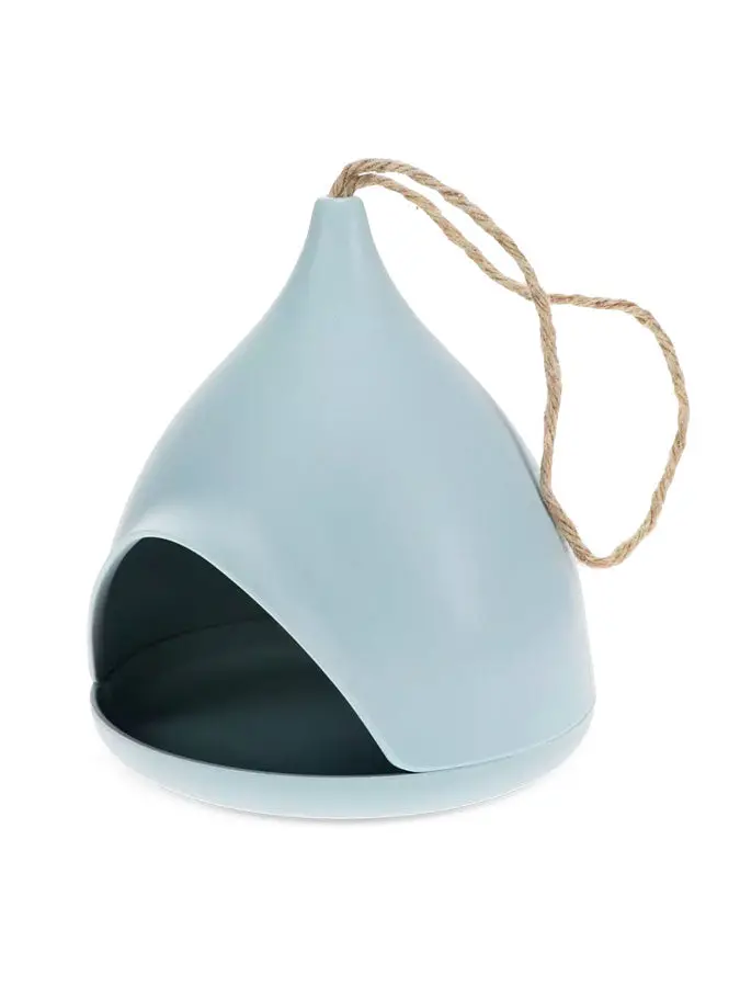 Blue Bamboo Fiber Bird Feeder For Garden Use 1