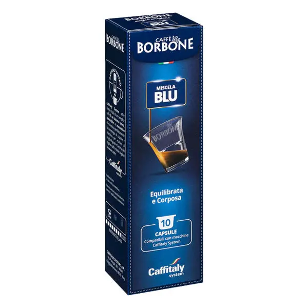 Borbone Caffitaly Espresso Capsules – Balanced Blue Blend – Pack Of 10 1