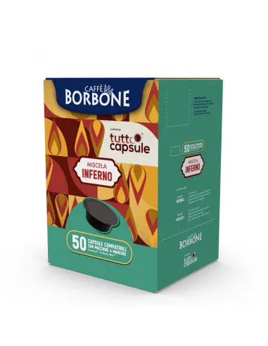 Borbone Inferno A Modo Mio Espresso Capsules – 50-Unit Box 1
