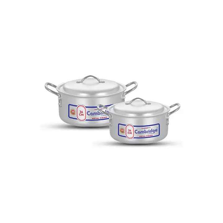 Cambridge Mss726 Sleek 4-Piece Aluminium Casserole Set