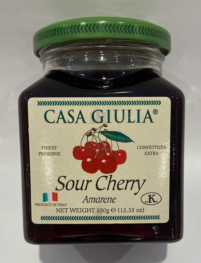 Casa Giulia Sour Cherry Preserves – Small-Batch Italian Jam, 350G 1