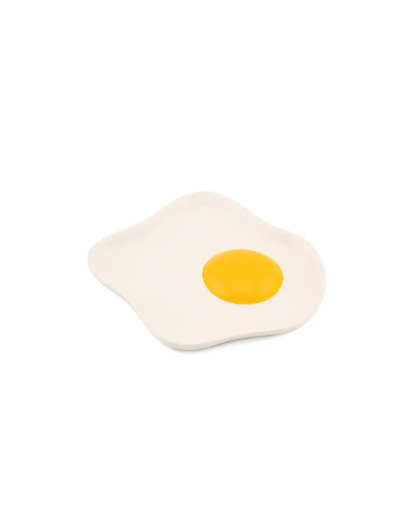 Ceramic Fried Egg-Shaped Trinket Dish 1