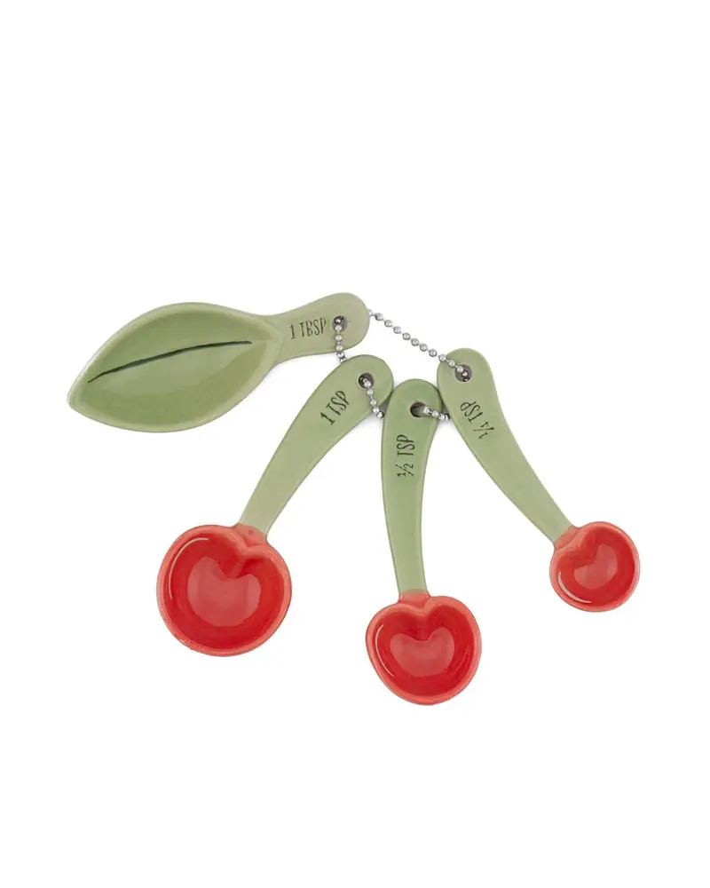 Cherry-Themed Measuring Spoon Set 1
