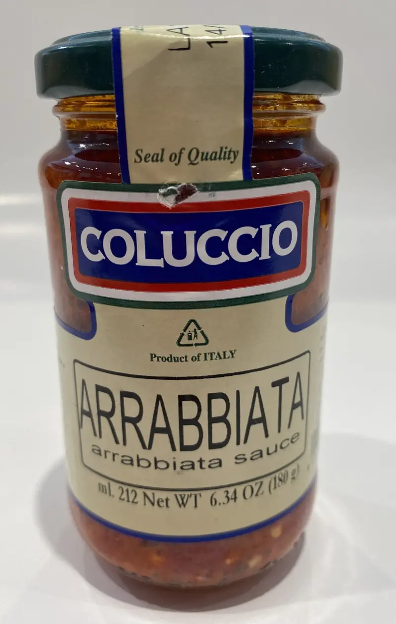 Coluccio Spicy Arrabbiata Pasta Sauce – 180G (6.34 Oz) 1