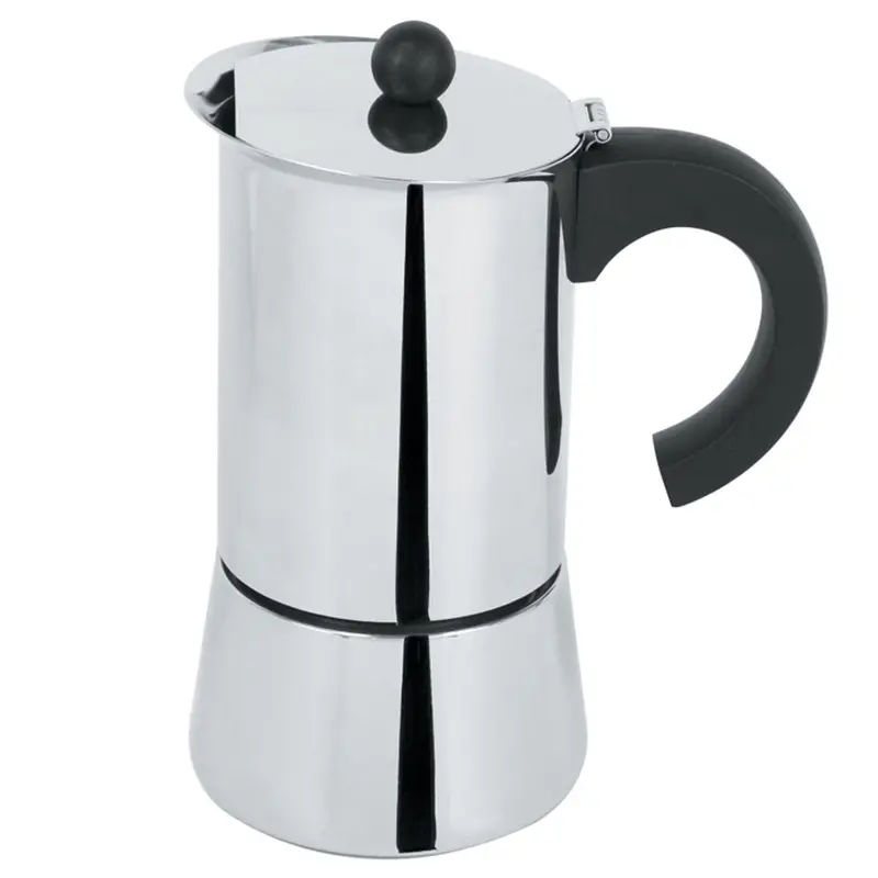 Cristel Adria Polished Stainless Steel Induction Coffee Pot – 4-Cup 1