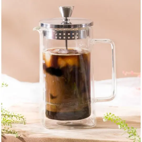 Cristel Double-Wall Glass French Press – Robusta Blend, 3-Cup (350Ml) 1