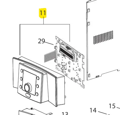 De'Longhi Control Panel Assembly – Full Interface Replacement (Part #7313249881) 1