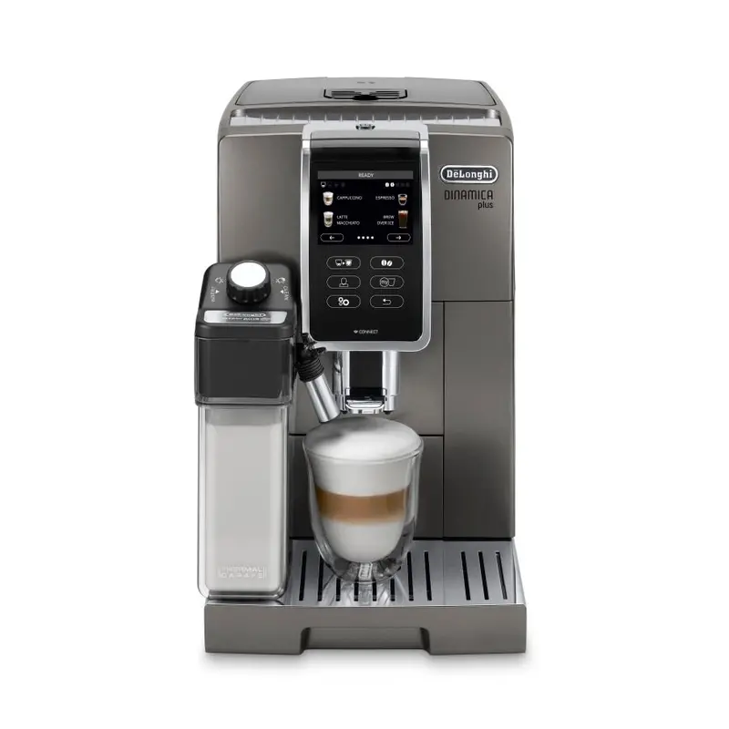 De'Longhi Dinamica Plus Smart Espresso System – Titanium Finish With App Connectivity & Auto Frother (Ecam37095Ti) 1