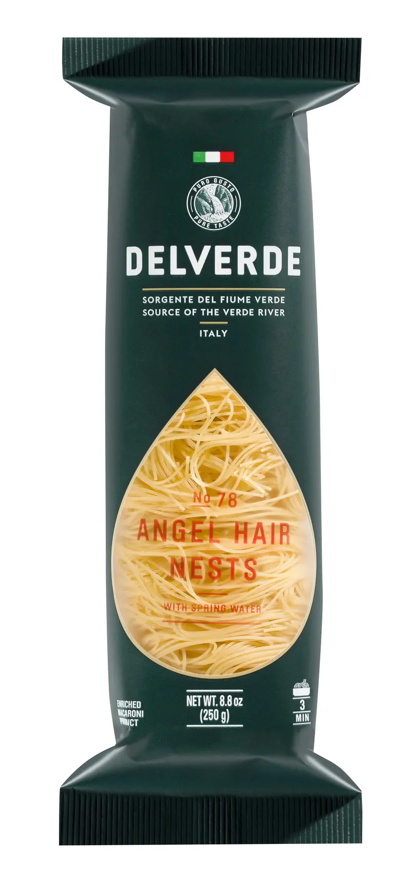 Delverde Angel Hair Nests – Delicate Thin Spaghetti, 250G 1