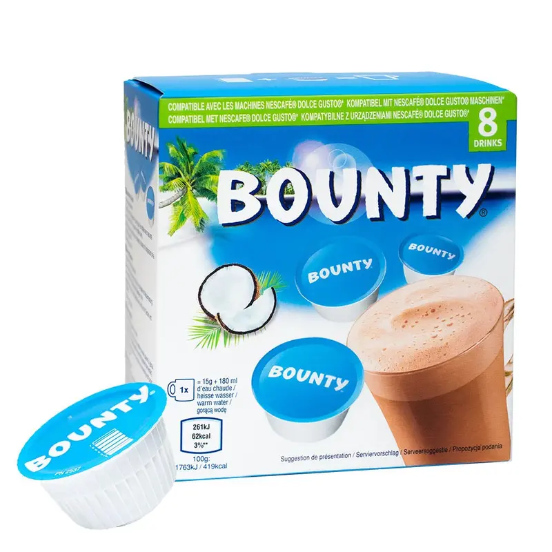 Dolce Gusto Bounty Chocolate Coffee Capsules – 8-Pack, 120G 1