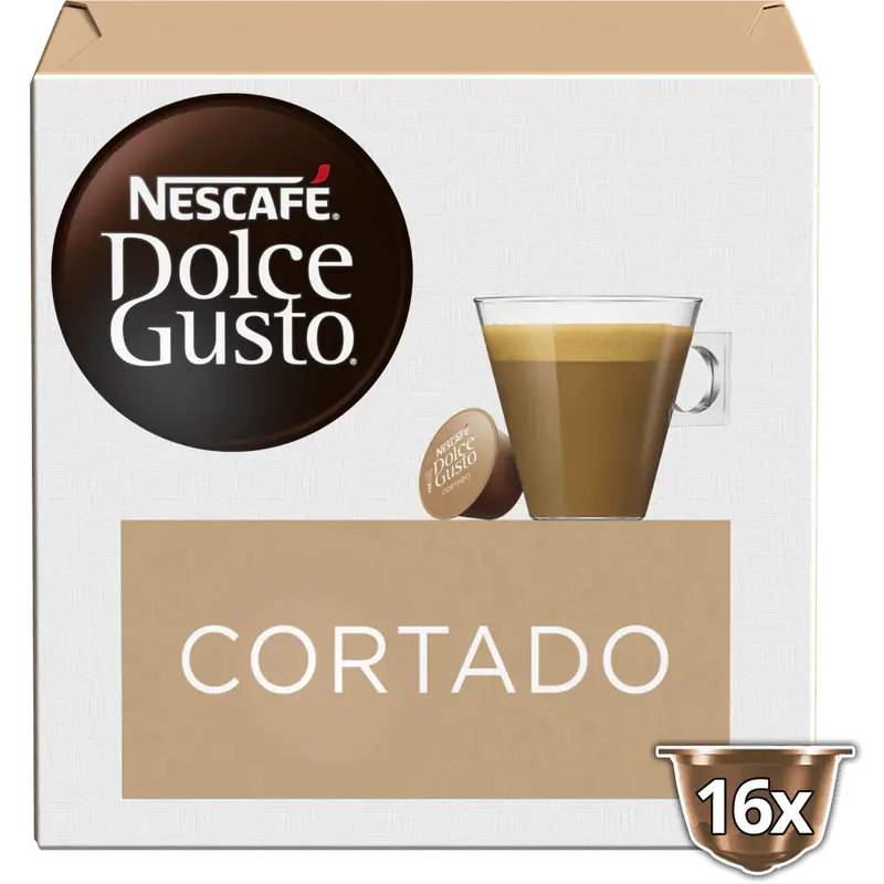Dolce Gusto Cortado Espresso Macchiato Capsules – 16-Pack 1