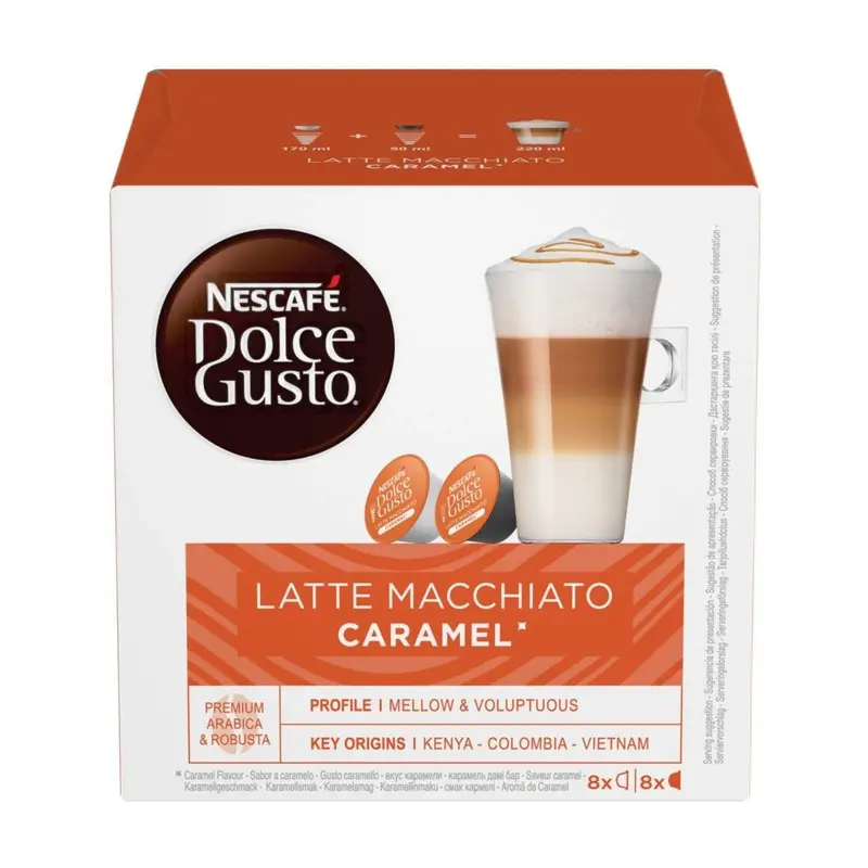 Dolce Gusto Latte Macchiato Caramel Capsules 1