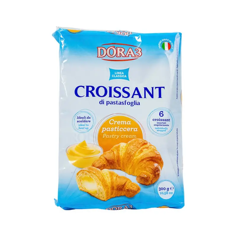 Dora Cream-Filled Croissants – Pastry Delights With Pastry Cream, 6-Pack (300G) 1