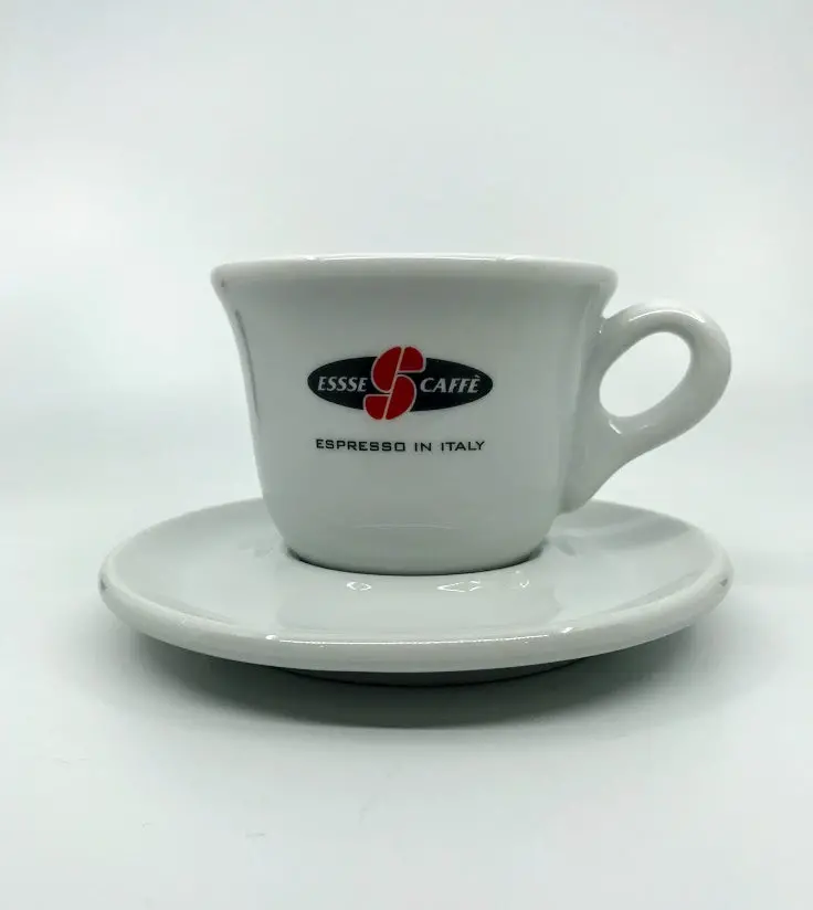 Essse Caffe 8Oz Ceramic Cappuccino Cup And Matching Saucer 1