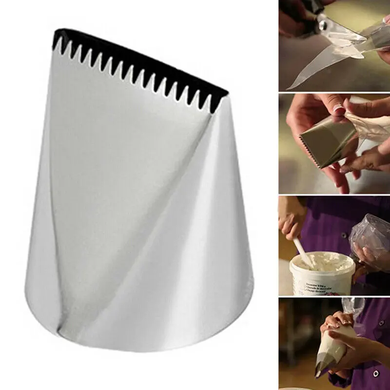 Extra-Large Stainless Steel Piping Tips For Icing And Frosting 1