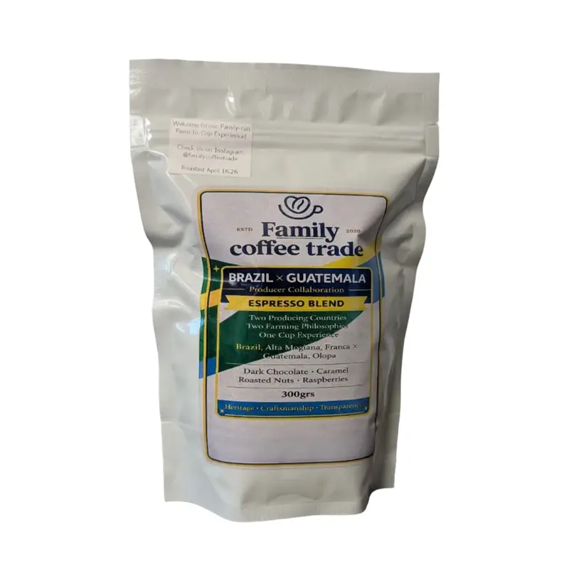 Family Coffee Trade Brazil X Guatemala Espresso Blend – Balanced & Creamy 1