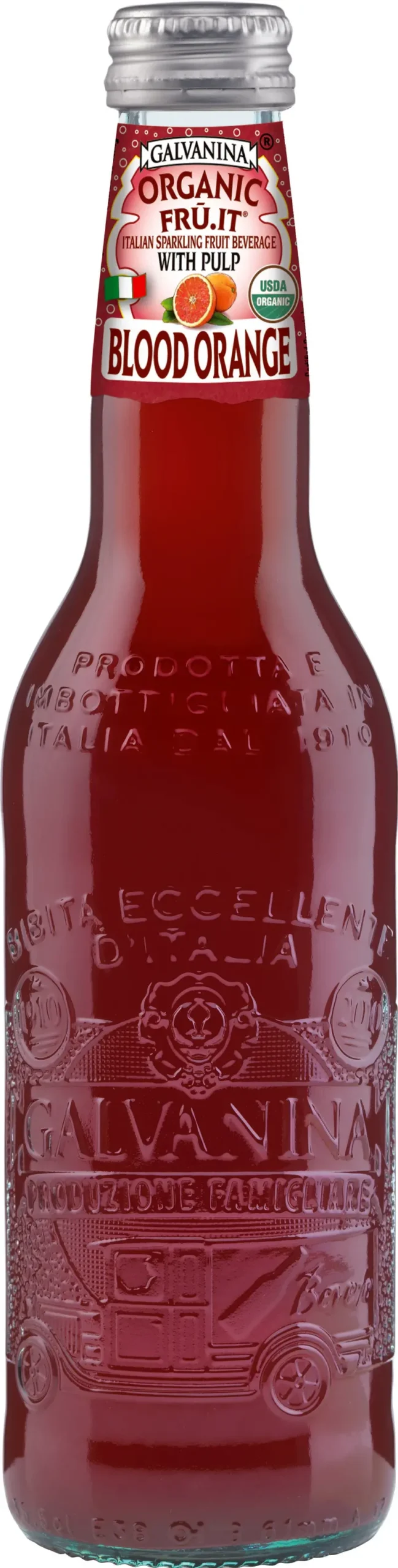 Galvanina Blood Orange Sparkling Soda – Vibrant & Zesty, 355Ml (12 Fl Oz) 1