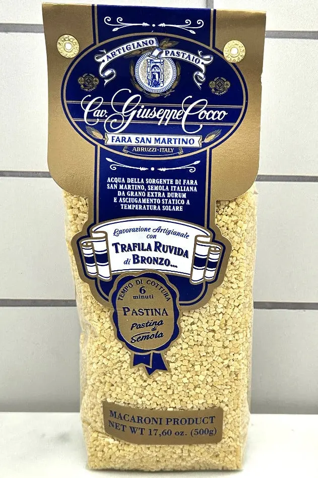 Giuseppe Cocco Pastina Soup Pasta – 500G Fine Italian Wheat Blend 1