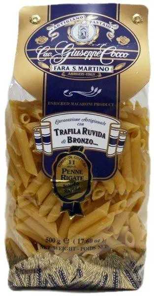 Giuseppe Cocco Penne Rigate Pasta – Authentic Italian Semolina Wheat, 500G (17.6 Oz) 1
