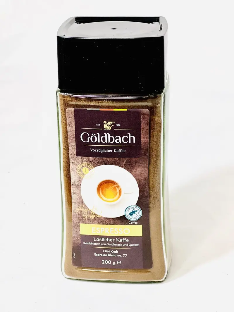 Goldbach Rainforest Espresso Instant Coffee – 200G 1