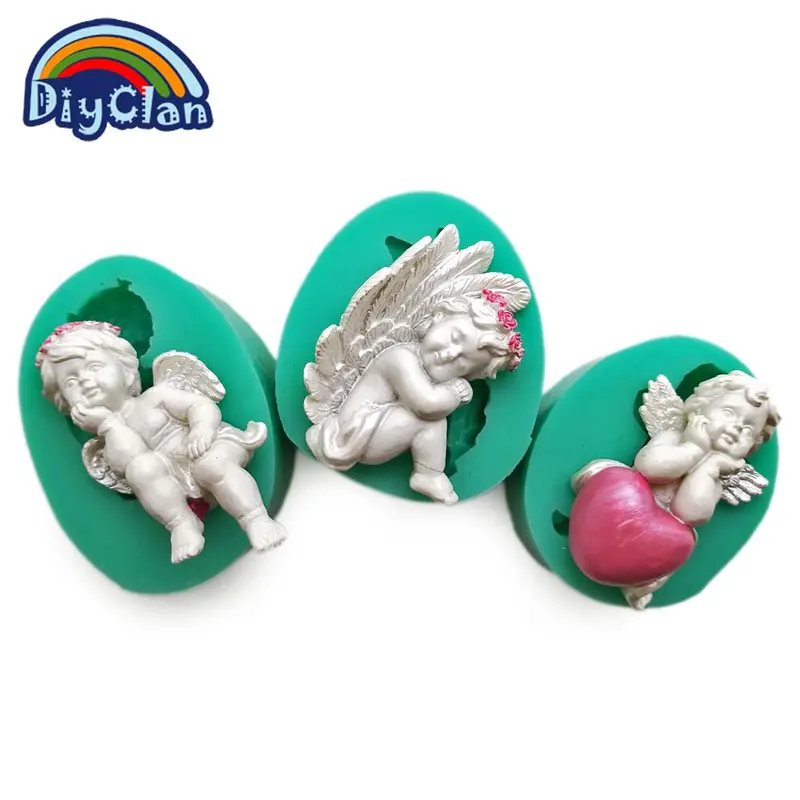 Heart & Cupid Silicone Molds – Versatile Baking & Chocolate Crafting Kit 1