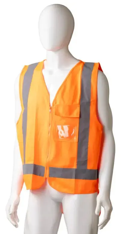 High-Visibility Orange Safety Vests – Matthews Reflective Workwear 1