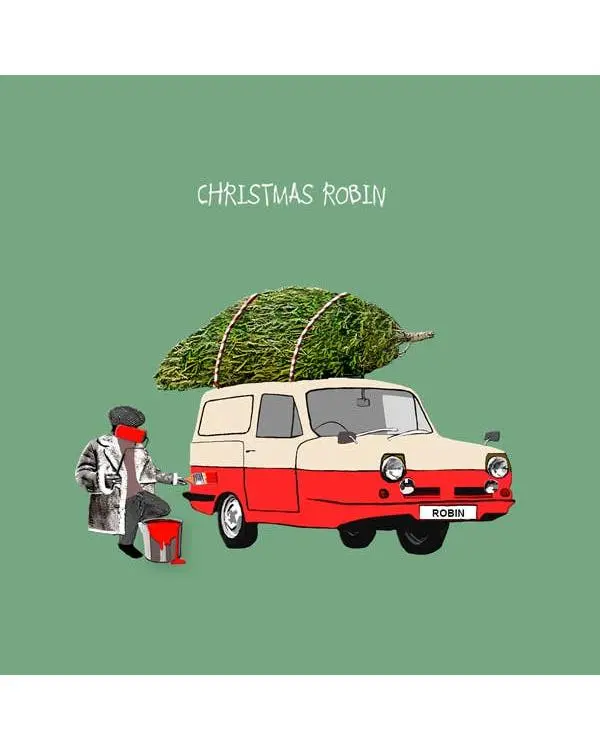 Humorous Christmas Card – Del Boy & Robin 1