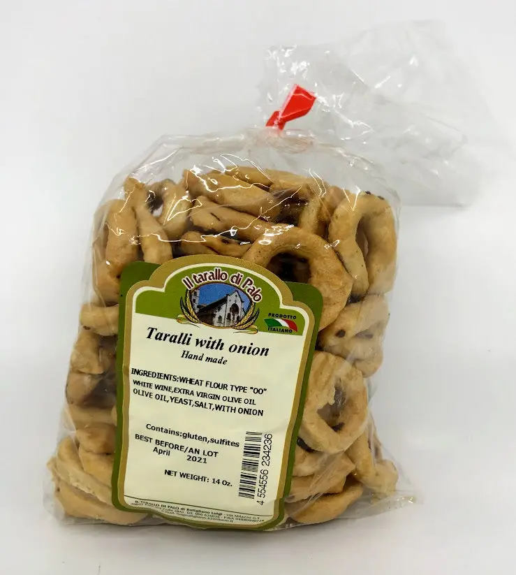 Il Tarallo Di Palo Savory Onion Taralli – 14 Oz Crunchy Snack 1