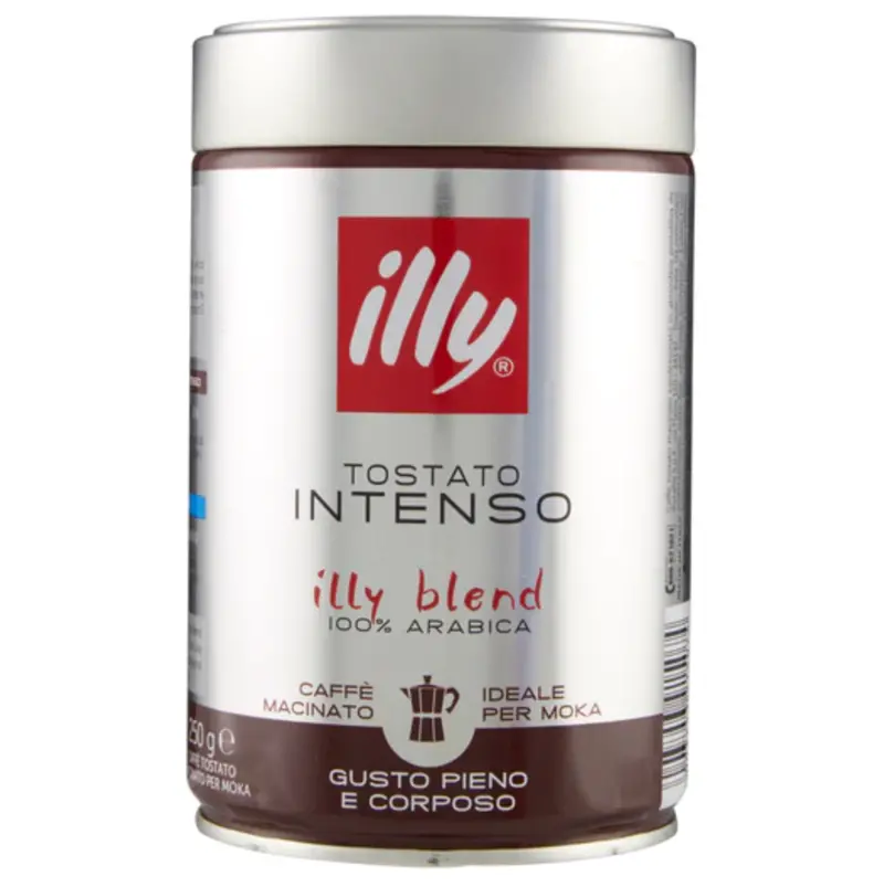 Illy Extra-Dark Ground Coffee For Moka Pots – Nero Label, 250 G 1