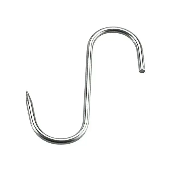 Inox Macel Single-Point Fixed Wall Hook – 180 × 8Mm Stainless Steel 1