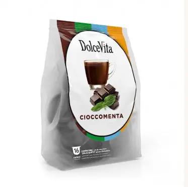 Italfoods Cioccomenta Mint-Chocolate Soluble Pods For Dolce Gusto – 16 Units 1